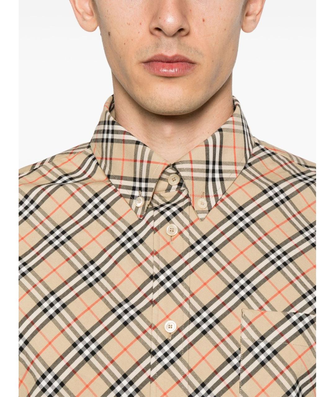 BURBERRY Бежевая кэжуал рубашка, фото 2