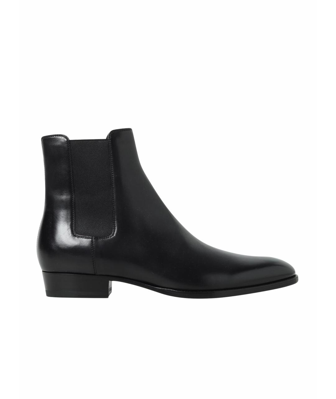 SAINT LAURENT Черные низкие ботинки, фото 1