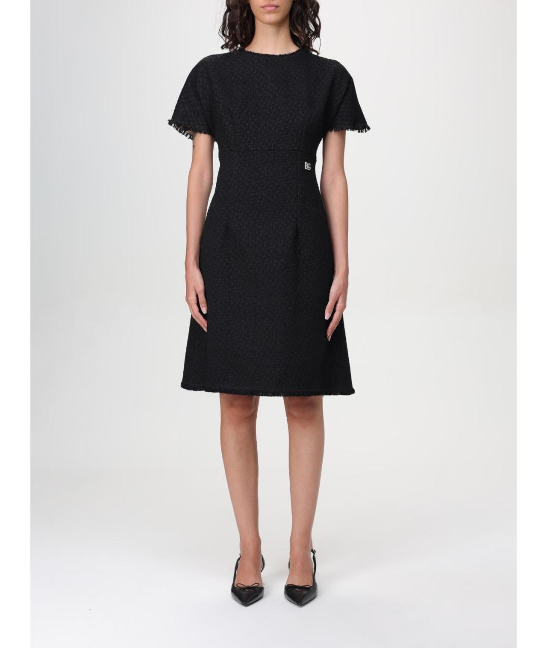 DOLCE&GABBANA Черное повседневное платье, фото 2