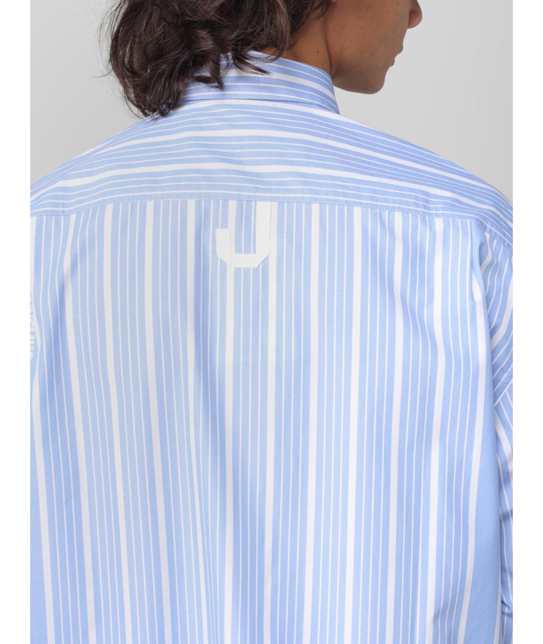 JACQUEMUS Голубая хлопковая кэжуал рубашка, фото 6
