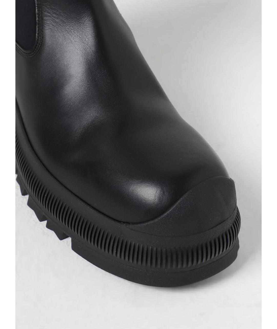 JIL SANDER Черные высокие ботинки, фото 4