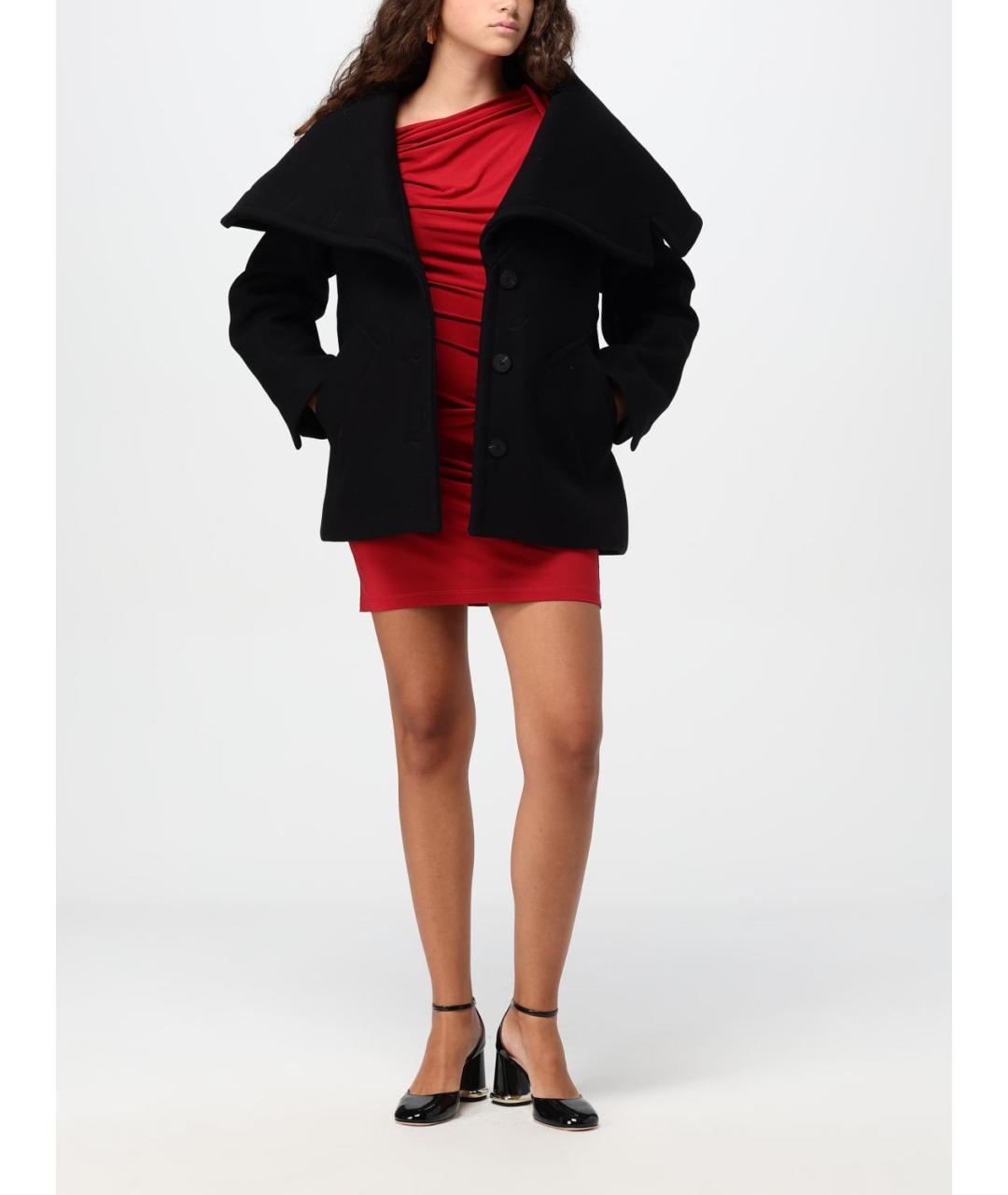 JACQUEMUS Черное шерстяное пальто, фото 3