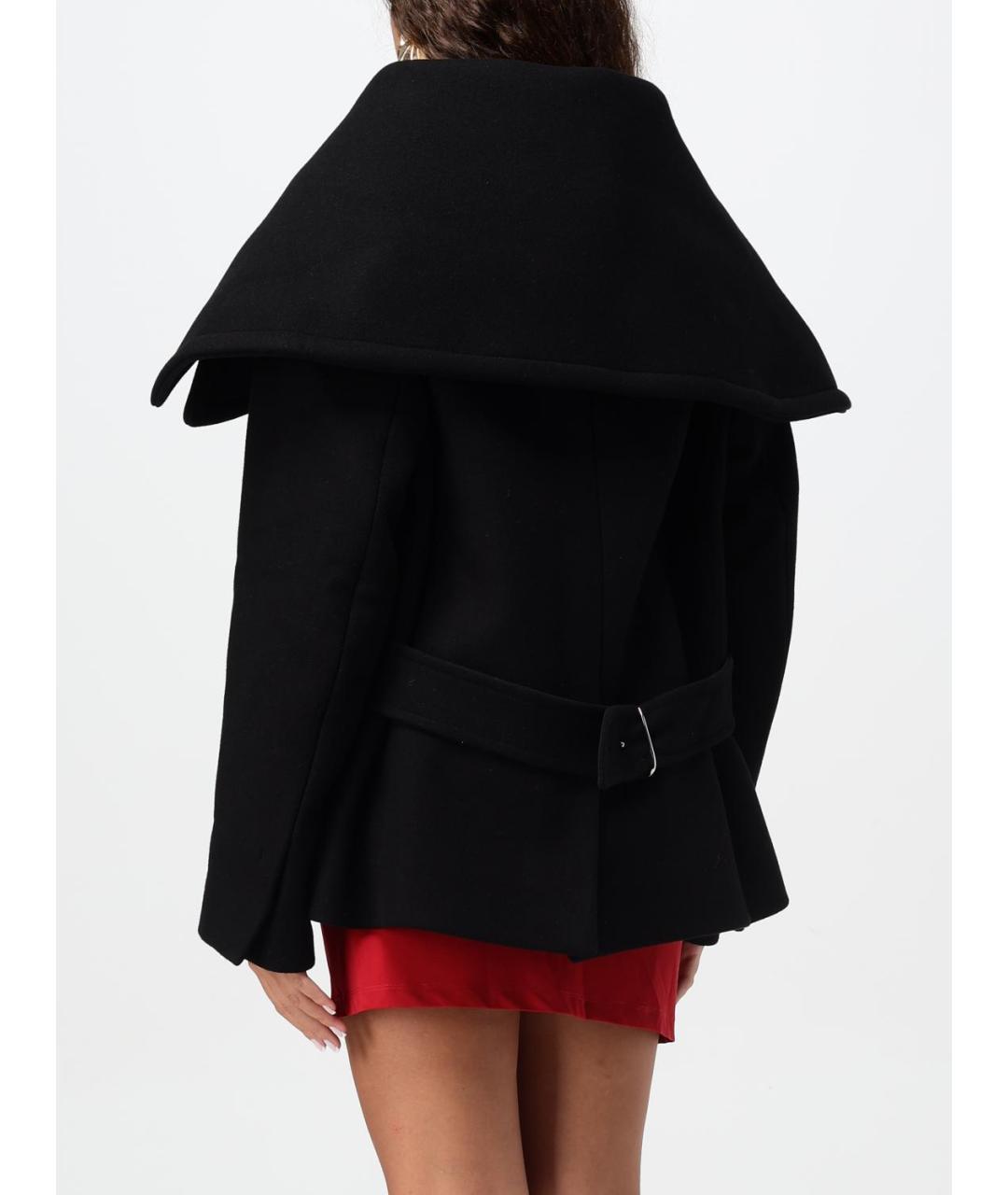 JACQUEMUS Черное шерстяное пальто, фото 4