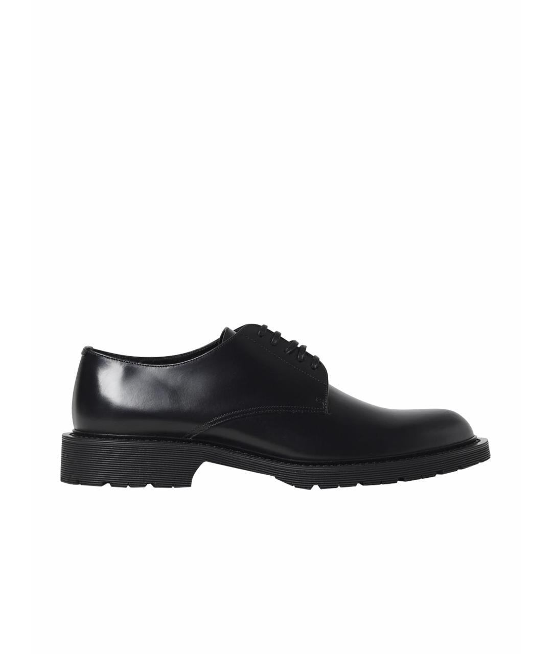 SAINT LAURENT Черные кожаные туфли, фото 1