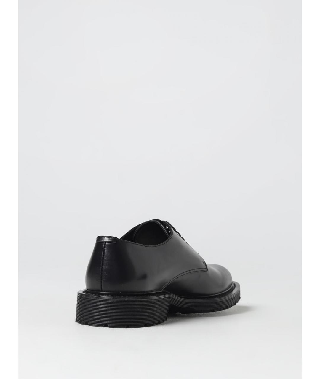 SAINT LAURENT Черные кожаные туфли, фото 3