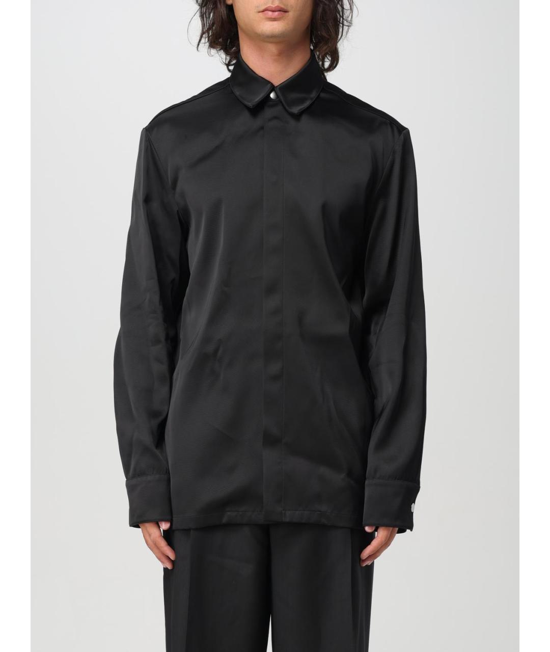 JIL SANDER Черная кэжуал рубашка, фото 2