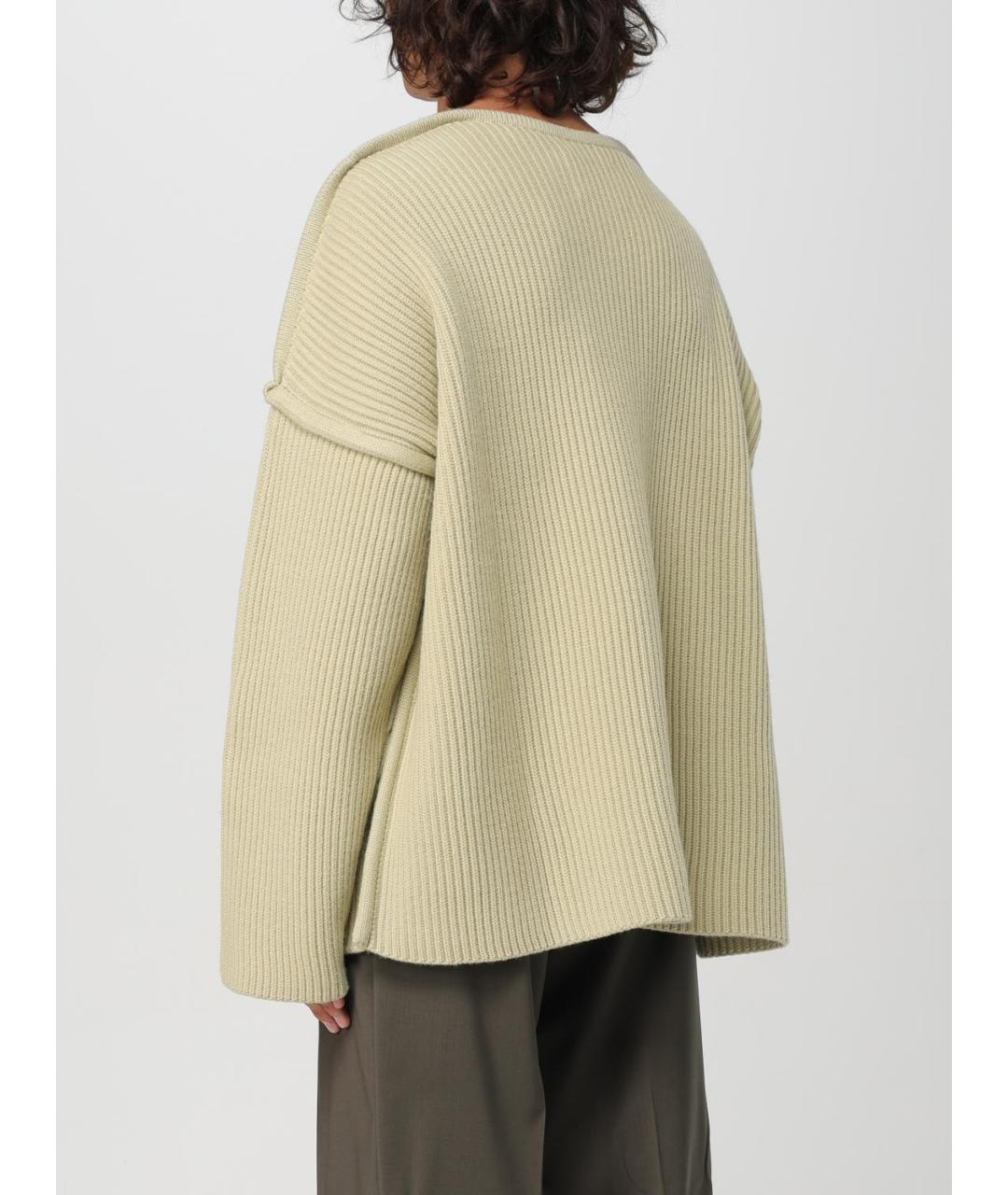 JIL SANDER Зеленый джемпер / свитер, фото 4