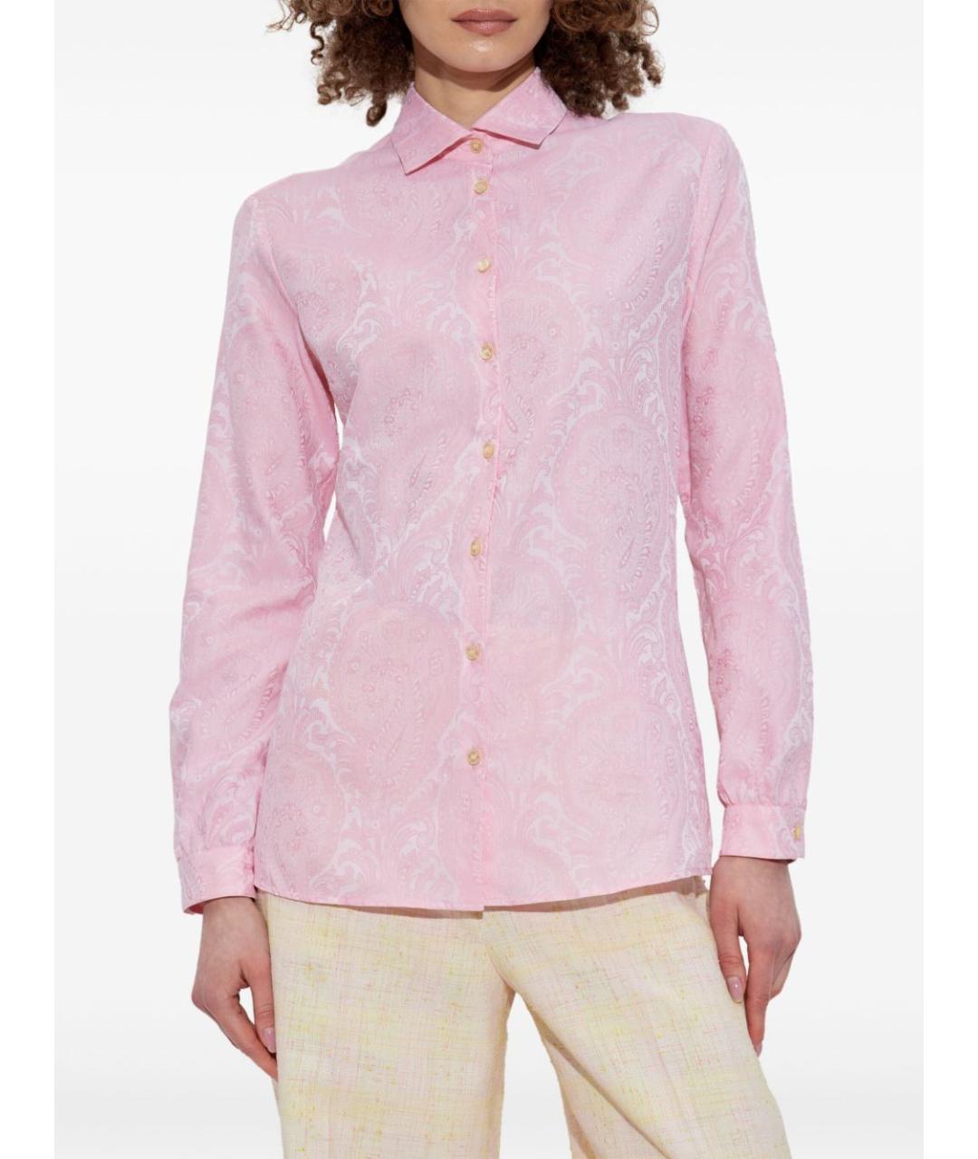 ETRO Розовая рубашка, фото 5