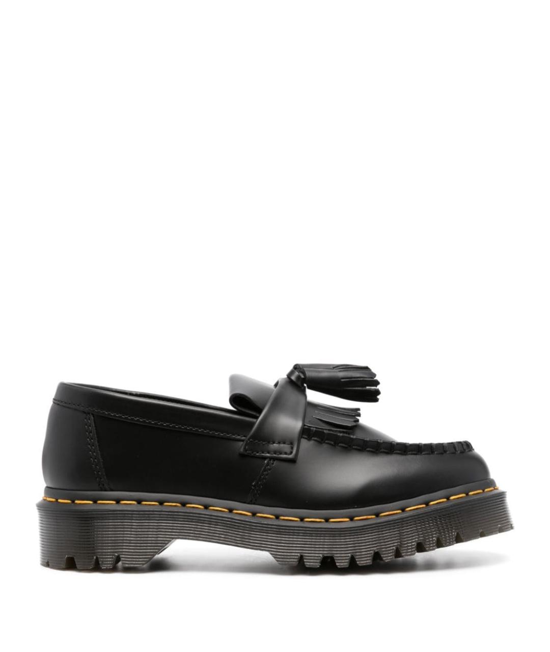 DR. MARTENS Черные кожаные лоферы, фото 1