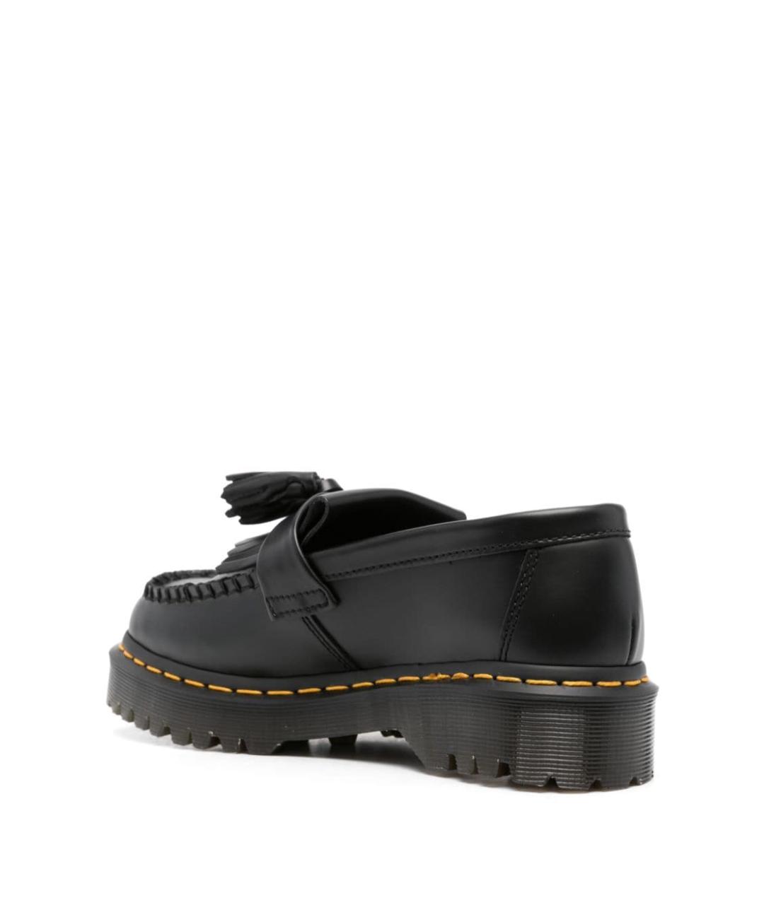 DR. MARTENS Черные кожаные лоферы, фото 4