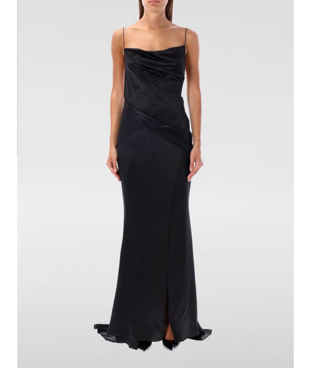 GIVENCHY Черное шелковое платье, фото 2