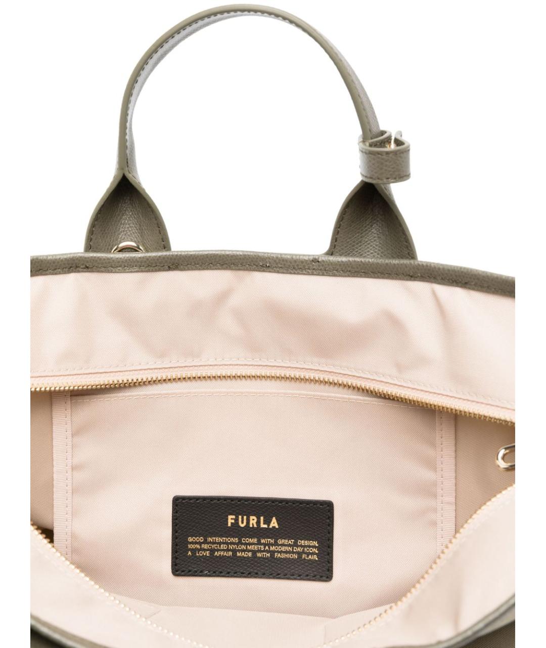 FURLA Зеленая сумка тоут, фото 5