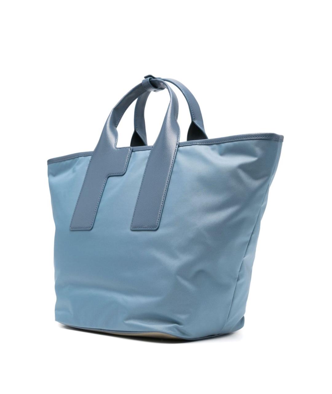 FURLA Голубая сумка тоут, фото 3