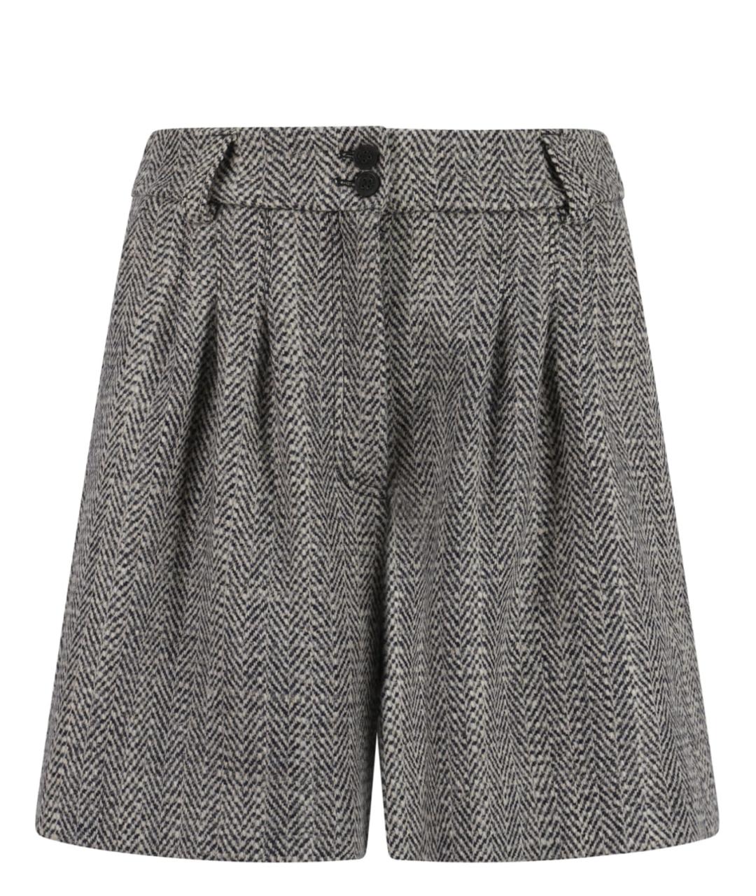 GOLDEN GOOSE DELUXE BRAND Серые шерстяные шорты, фото 1