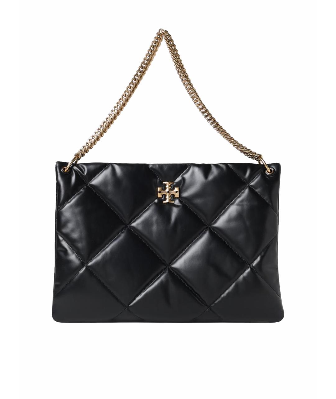 TORY BURCH Черная кожаная сумка тоут, фото 1