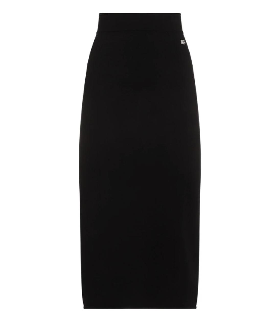 DOLCE&GABBANA Черная юбка миди, фото 1