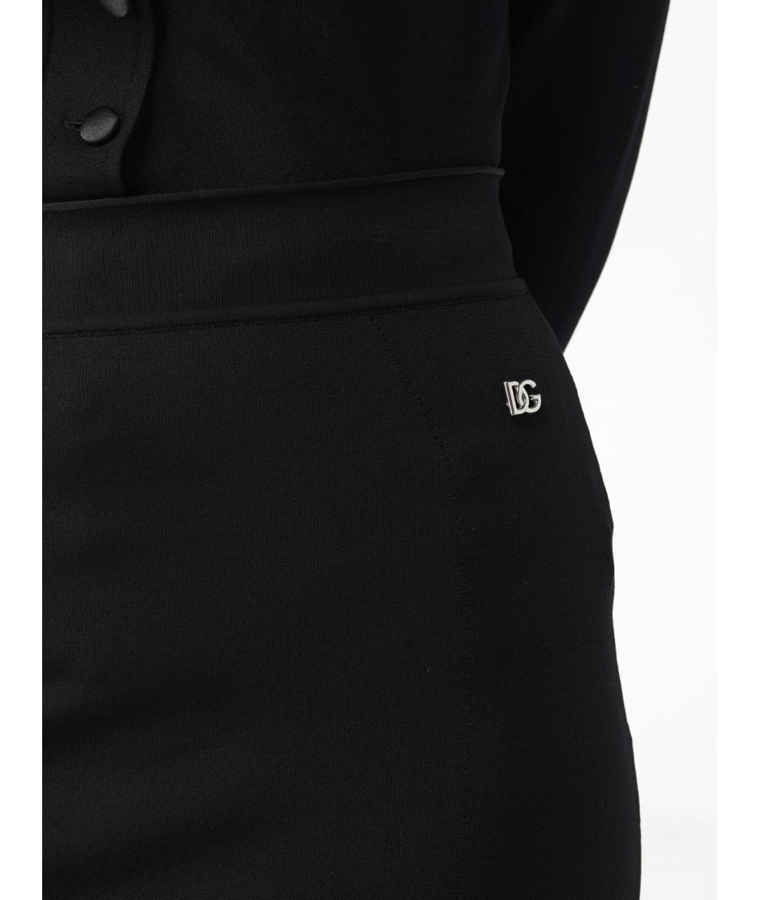 DOLCE&GABBANA Черная юбка миди, фото 5