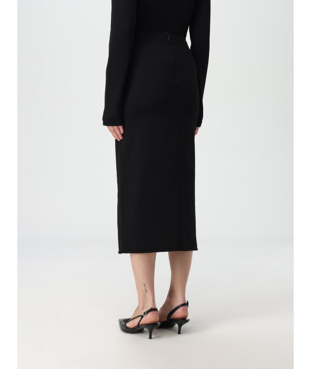 DOLCE&GABBANA Черная юбка миди, фото 3