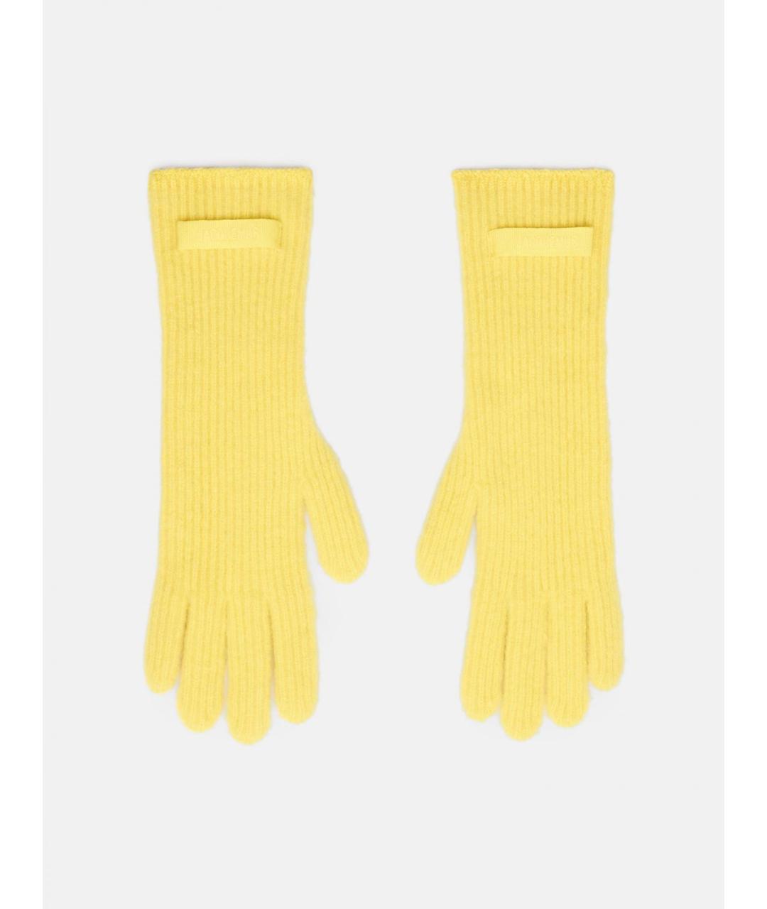 JACQUEMUS Желтые перчатки, фото 3