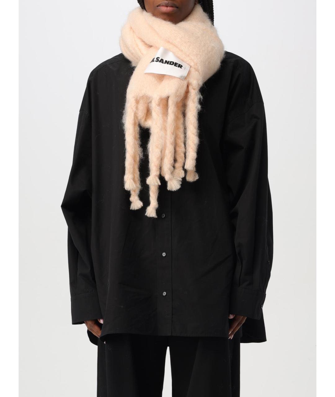 JIL SANDER Розовый шарф, фото 2