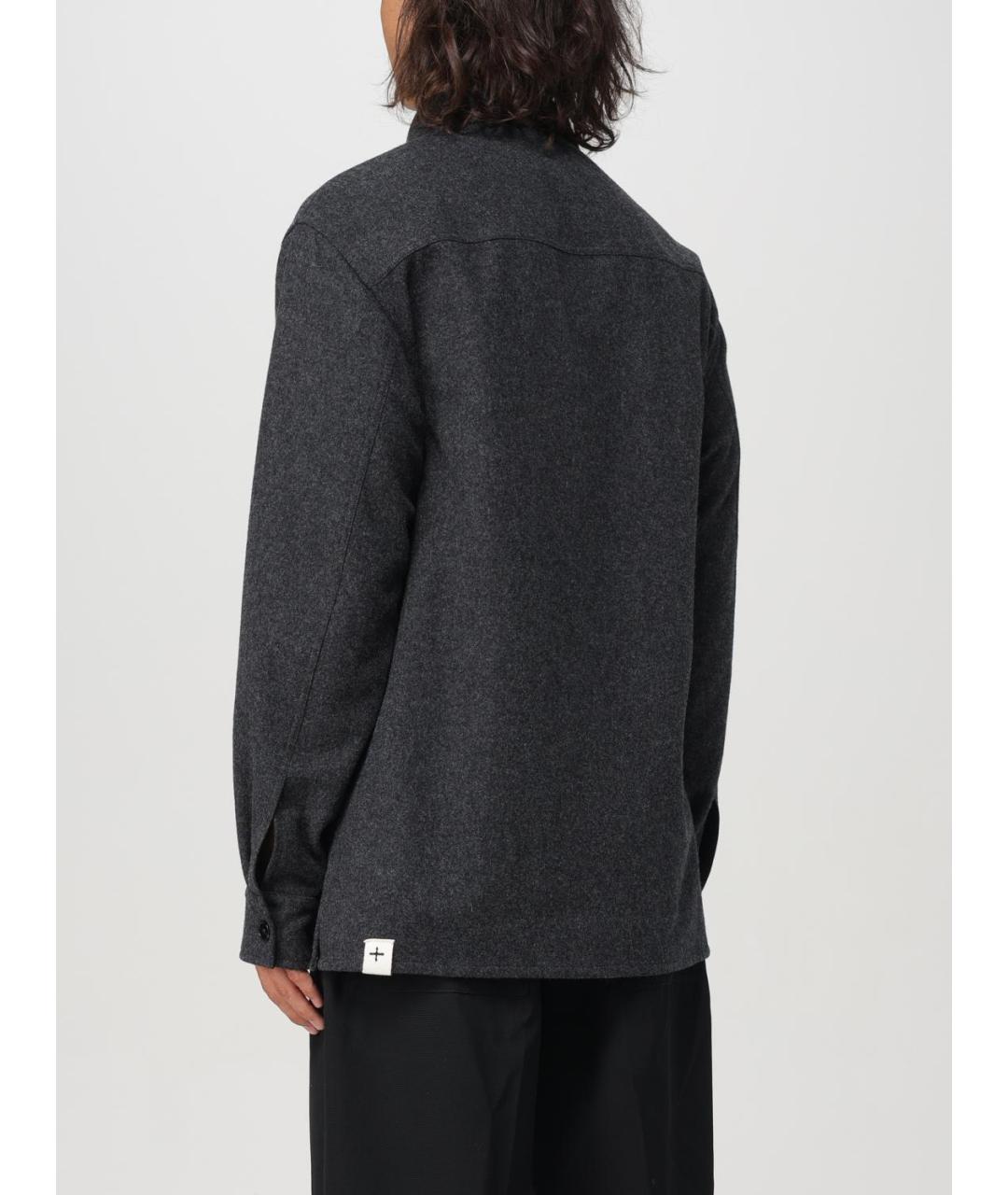 JIL SANDER Серая кэжуал рубашка, фото 4