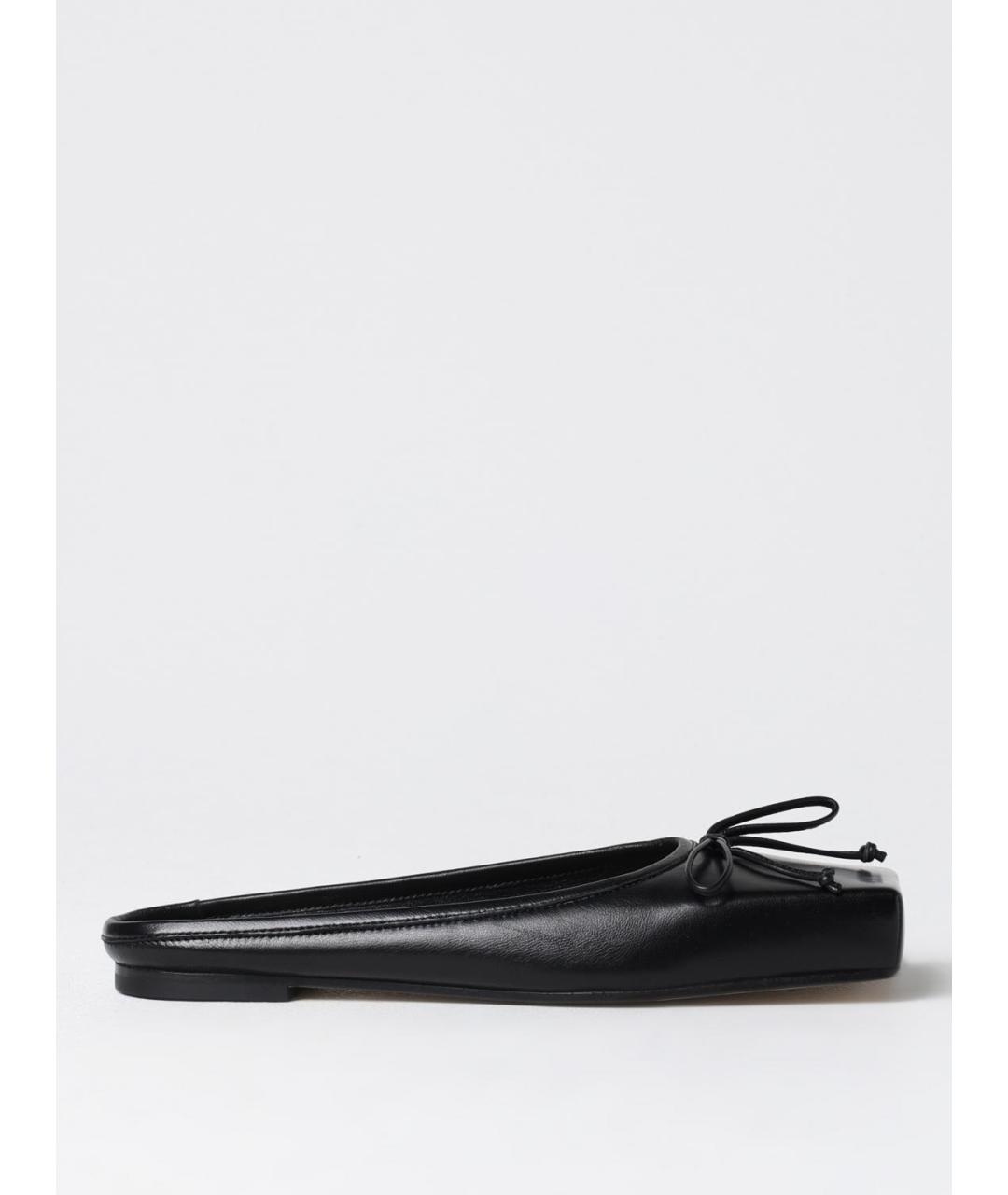 JACQUEMUS Черные кожаные мюли, фото 5