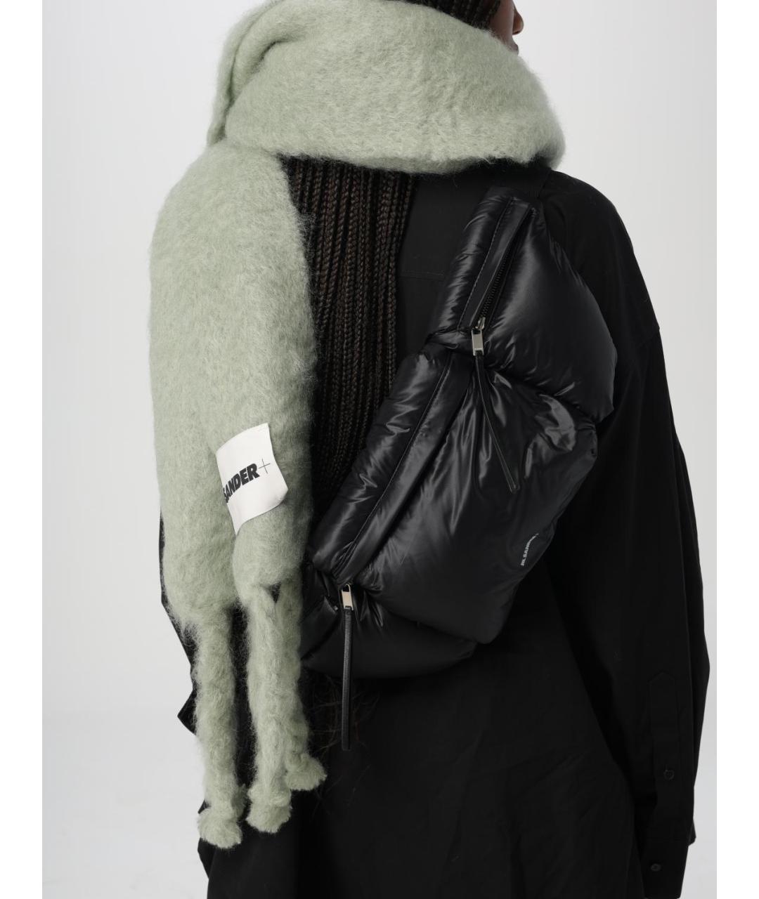 JIL SANDER Зеленый шарф, фото 4