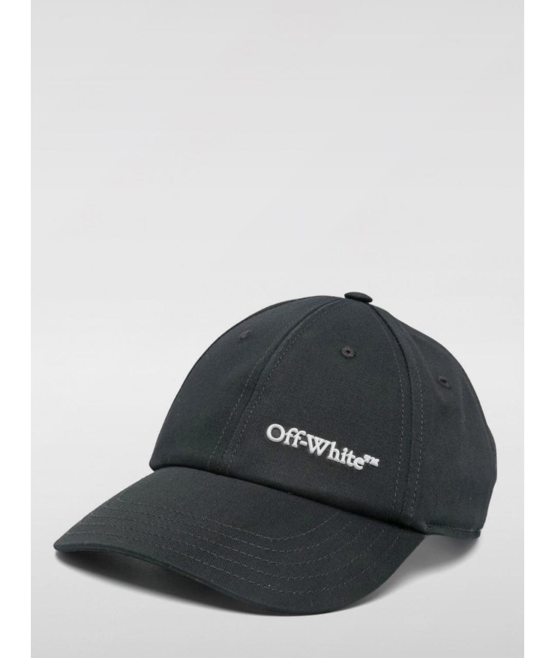 OFF-WHITE Черная хлопковая кепка/бейсболка, фото 4