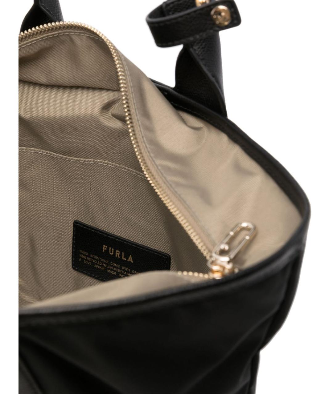FURLA Черная сумка тоут, фото 4