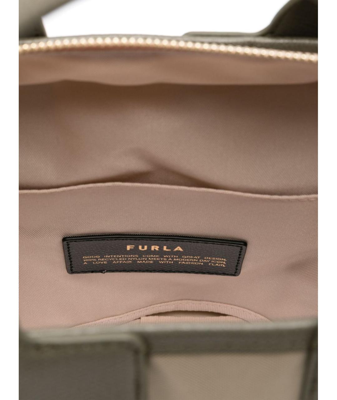 FURLA Зеленая сумка тоут, фото 3