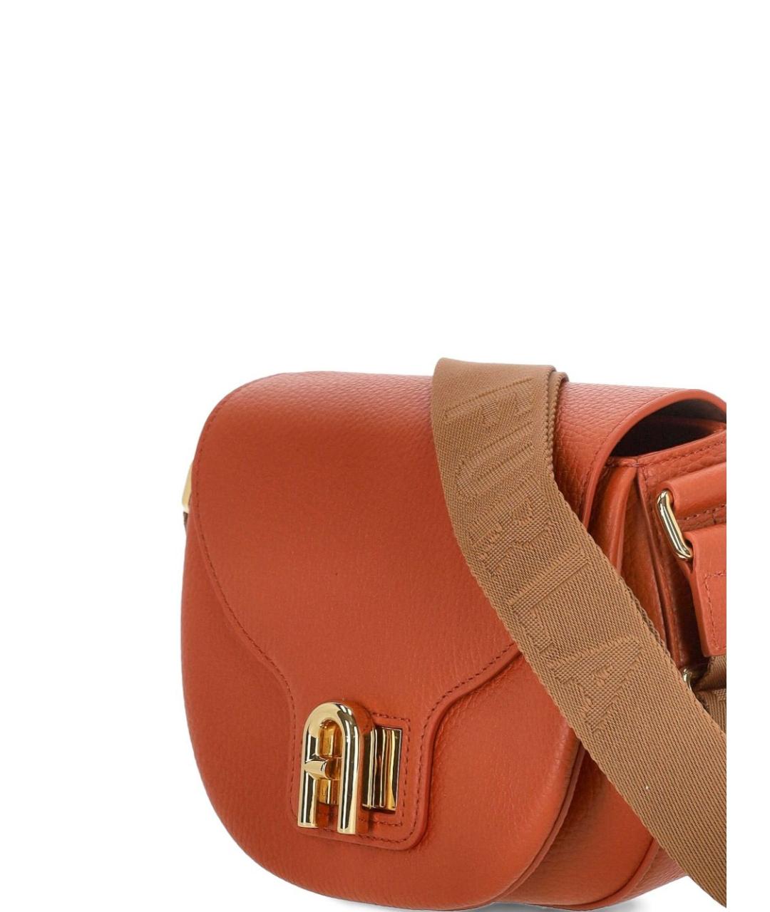 FURLA Оранжевая сумка через плечо, фото 4