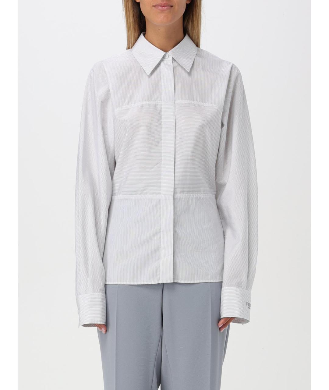 FENDI Белая хлопковая рубашка, фото 2