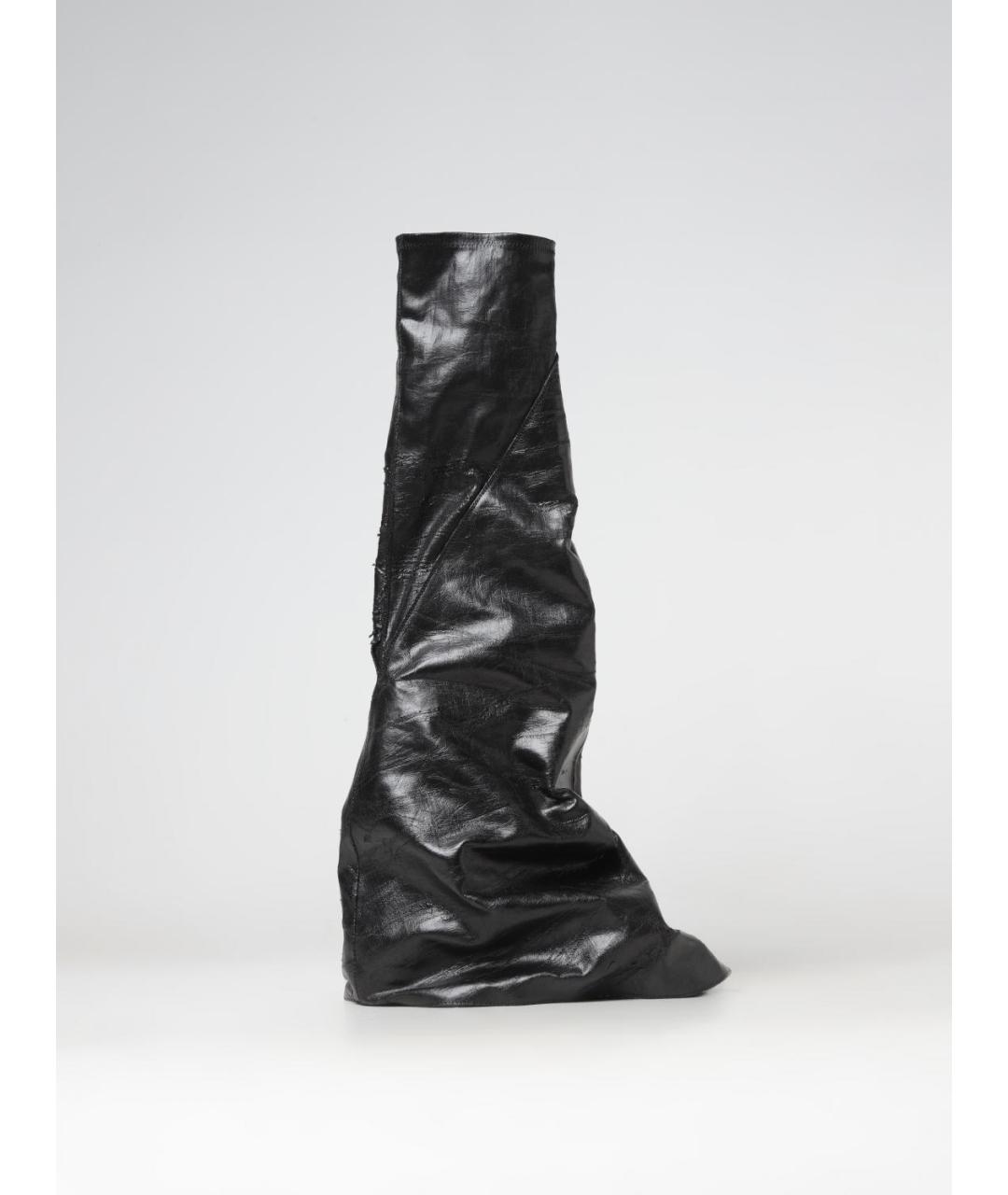RICK OWENS DRKSHDW Черные кожаные сапоги, фото 5