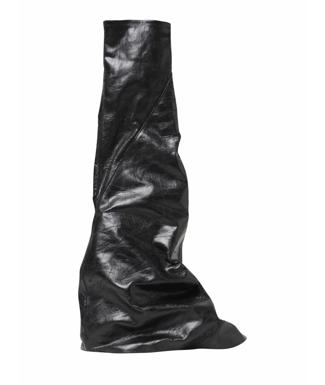 RICK OWENS DRKSHDW Черные кожаные сапоги, фото 1