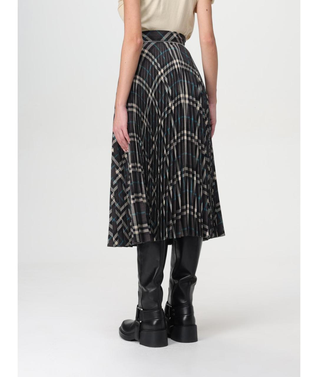 BURBERRY Мульти юбка миди, фото 4