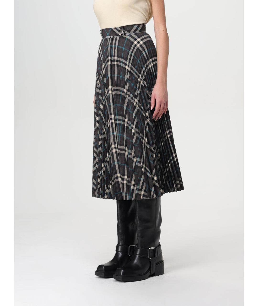 BURBERRY Мульти юбка миди, фото 5