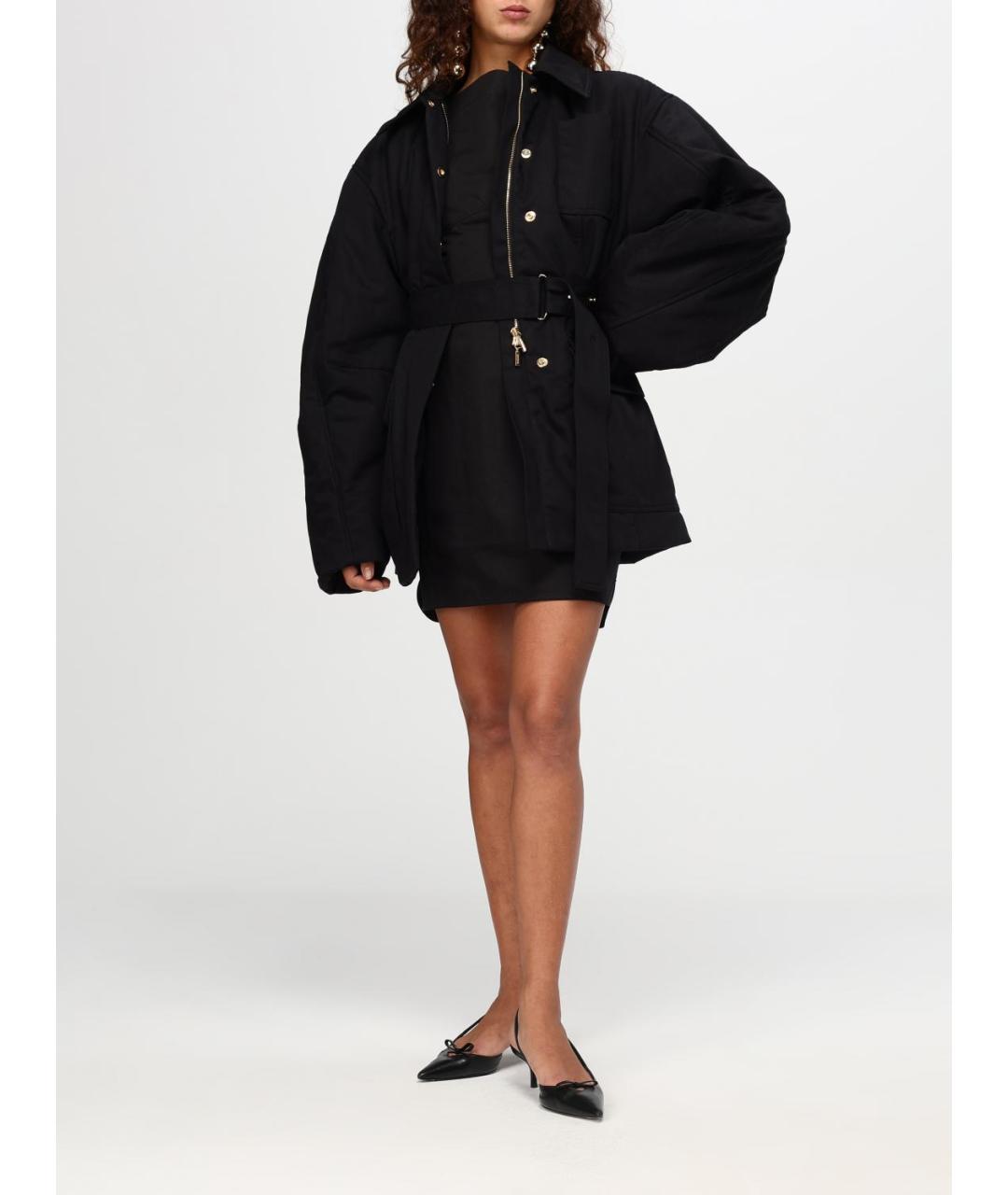 JACQUEMUS Черное повседневное платье, фото 4