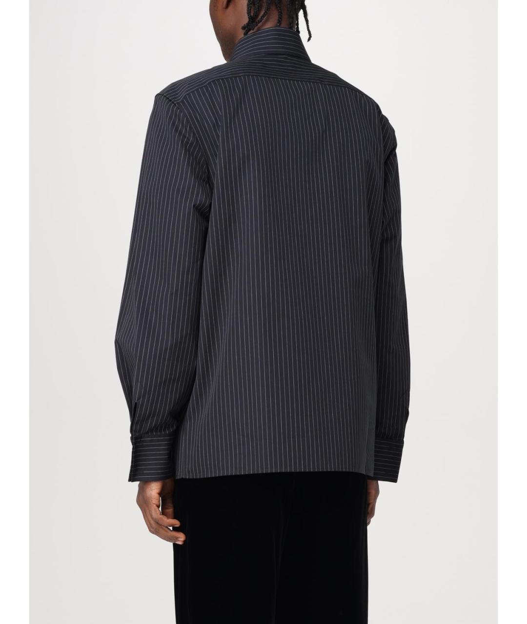 SAINT LAURENT Черная хлопковая кэжуал рубашка, фото 4