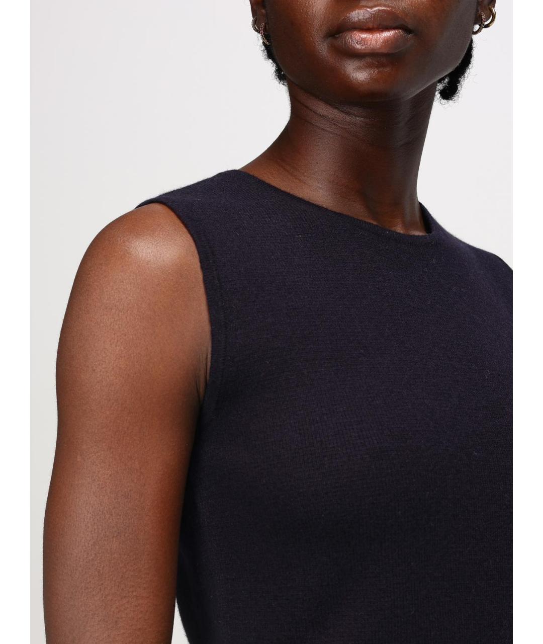 MAX MARA Синяя шерстяная майка, фото 6