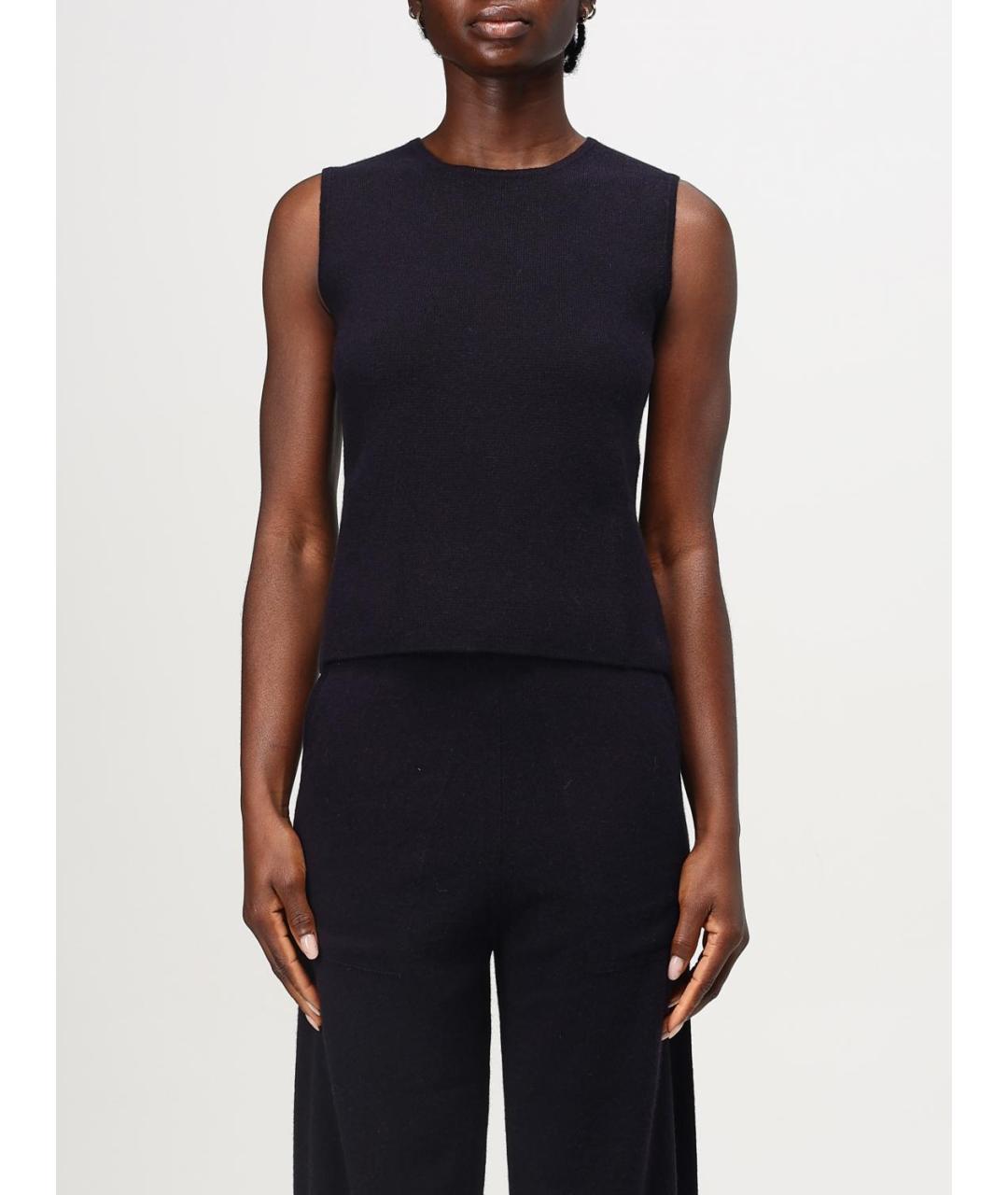 MAX MARA Синяя шерстяная майка, фото 2