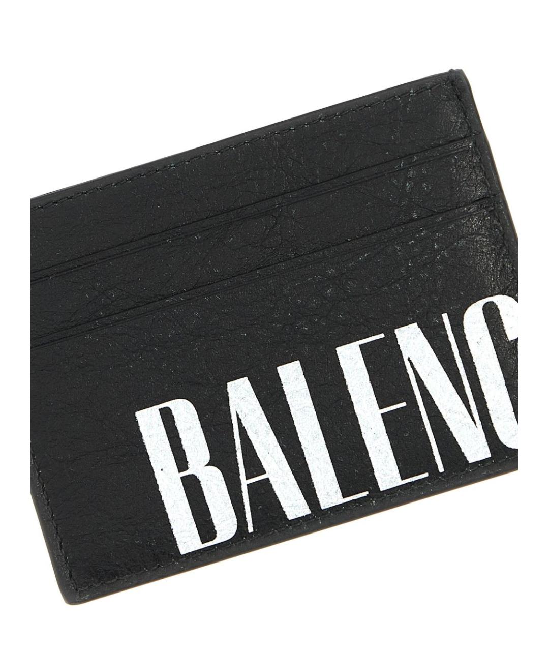 BALENCIAGA Черный кожаный кардхолдер, фото 3