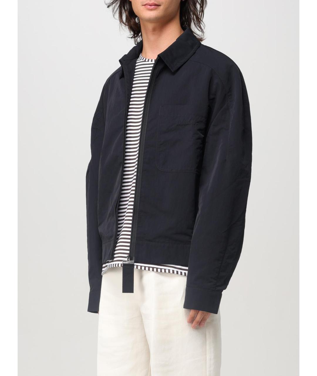 JACQUEMUS Черная полиамидовая куртка, фото 4