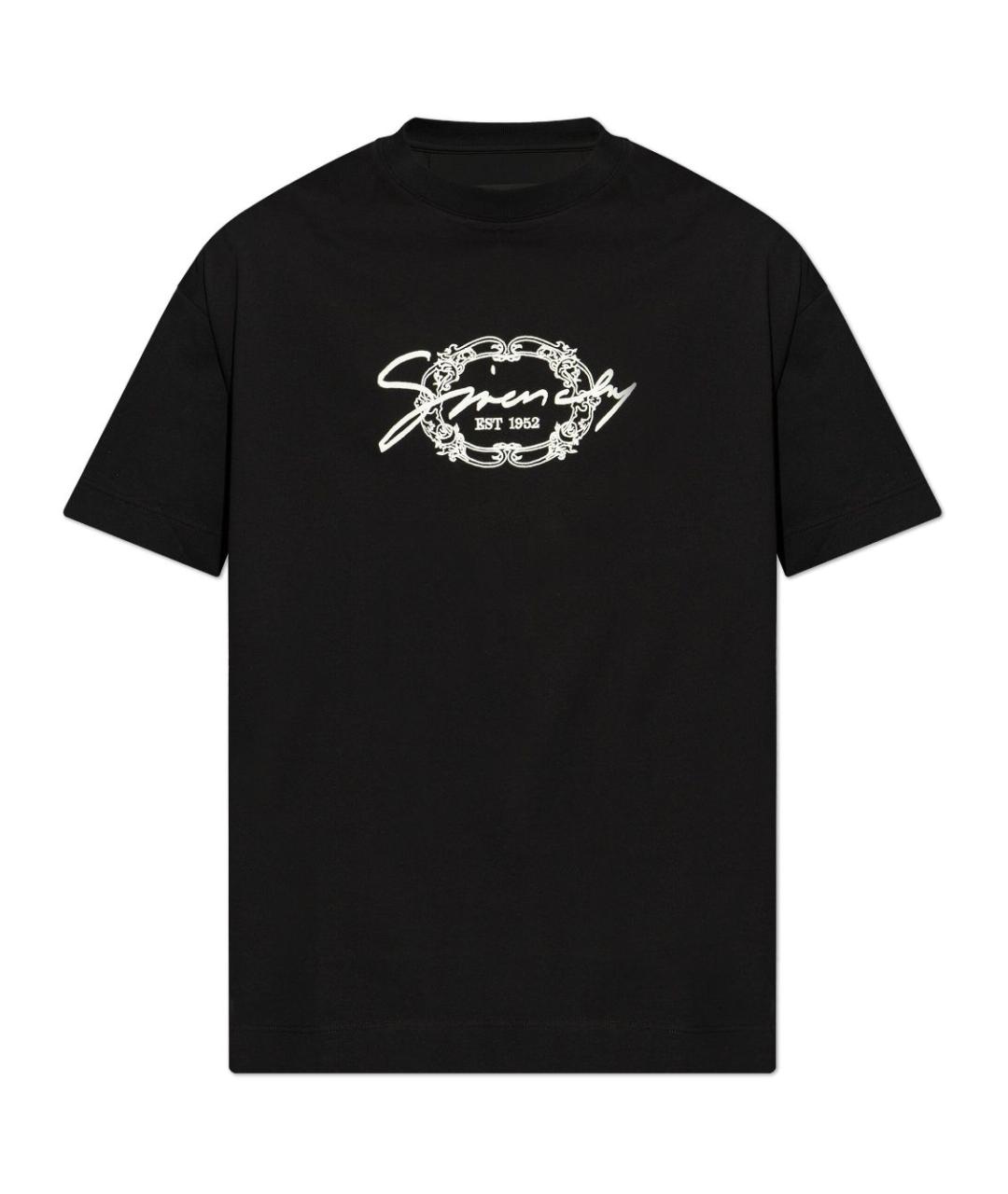 GIVENCHY Черная хлопковая футболка, фото 1
