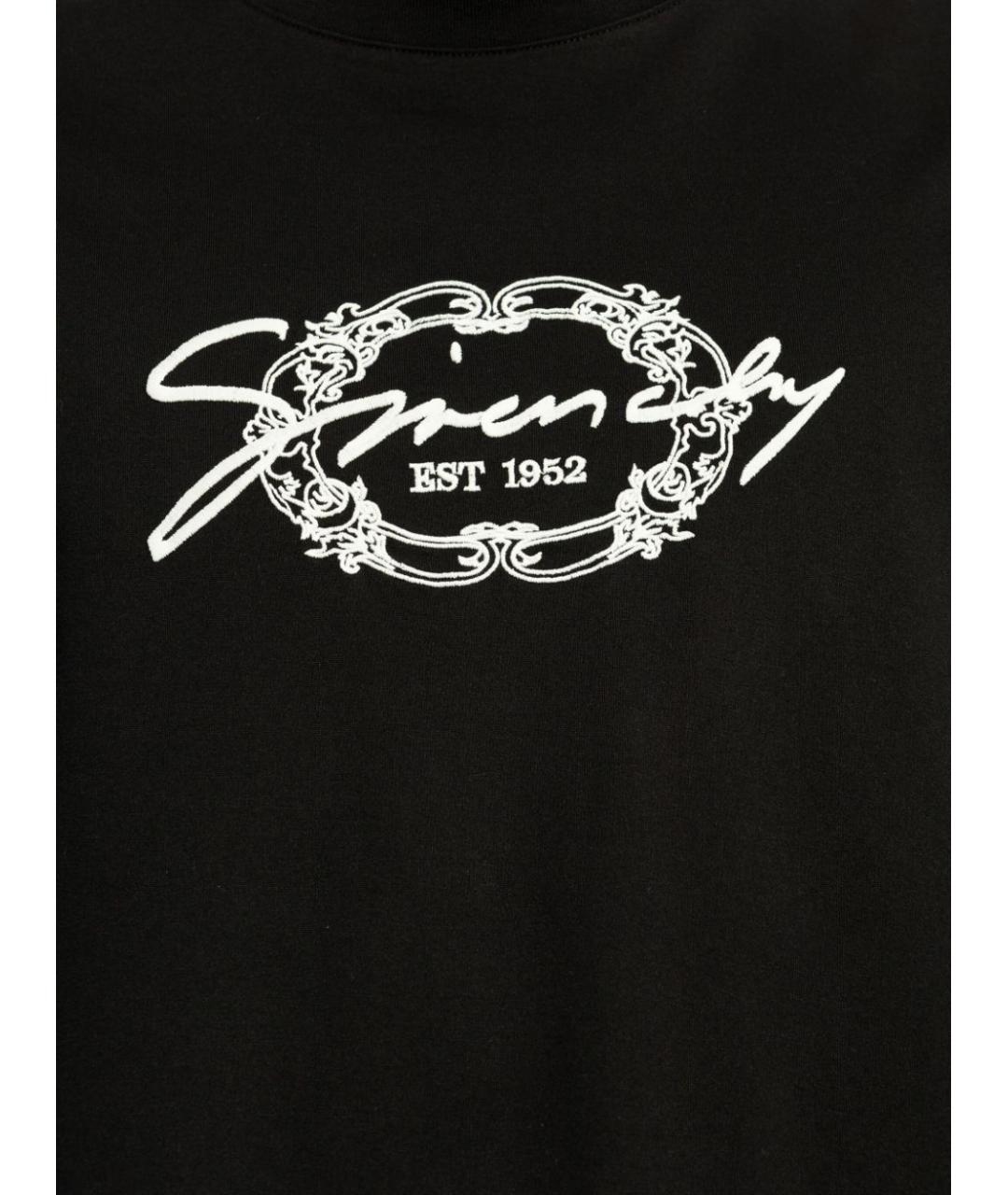 GIVENCHY Черная хлопковая футболка, фото 2