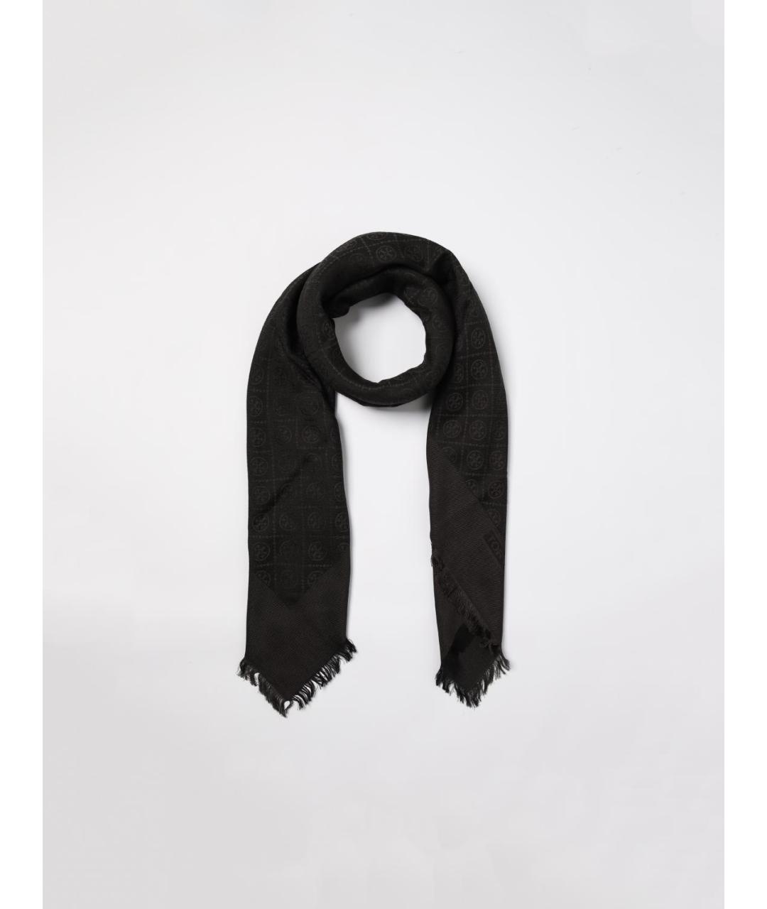 TORY BURCH Черный шарф, фото 2