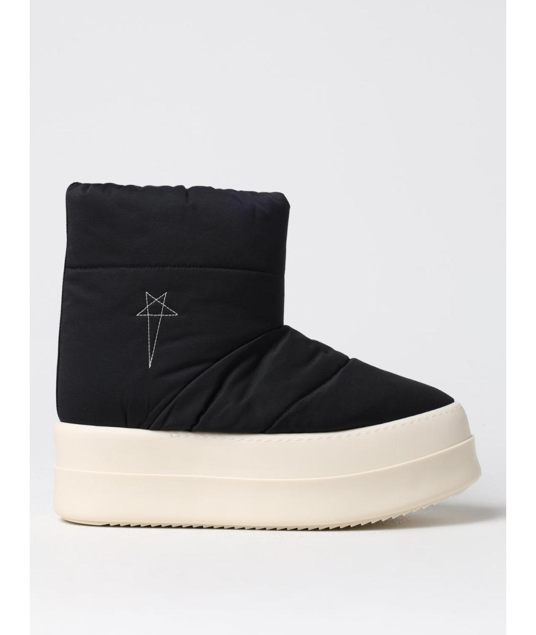 RICK OWENS DRKSHDW Черные синтетические высокие ботинки, фото 5