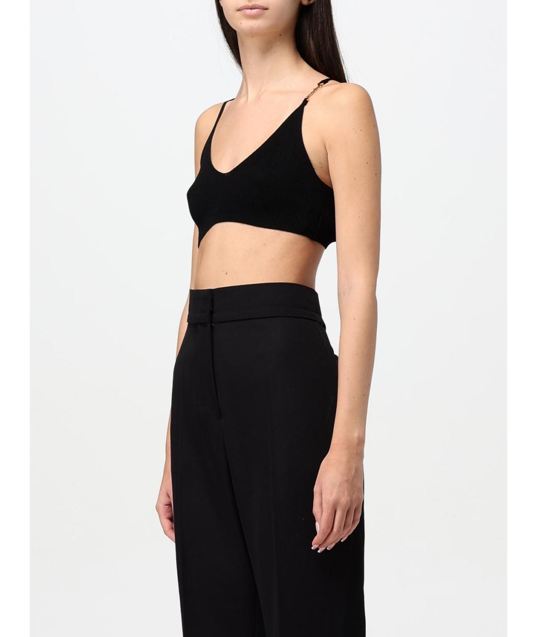 JACQUEMUS Черная вискозная майка, фото 5