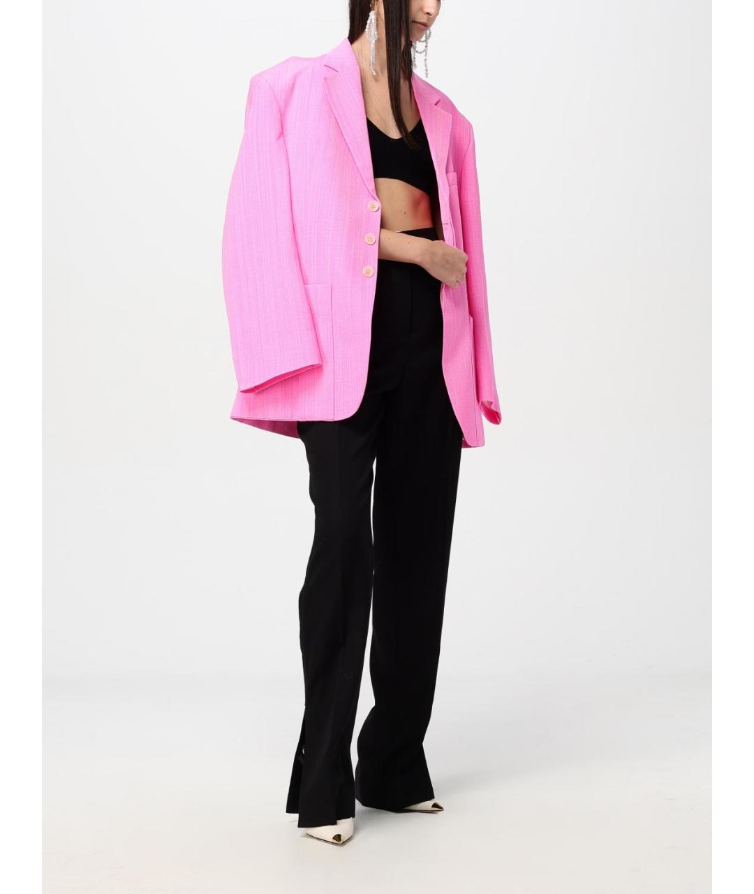 JACQUEMUS Черная вискозная майка, фото 3
