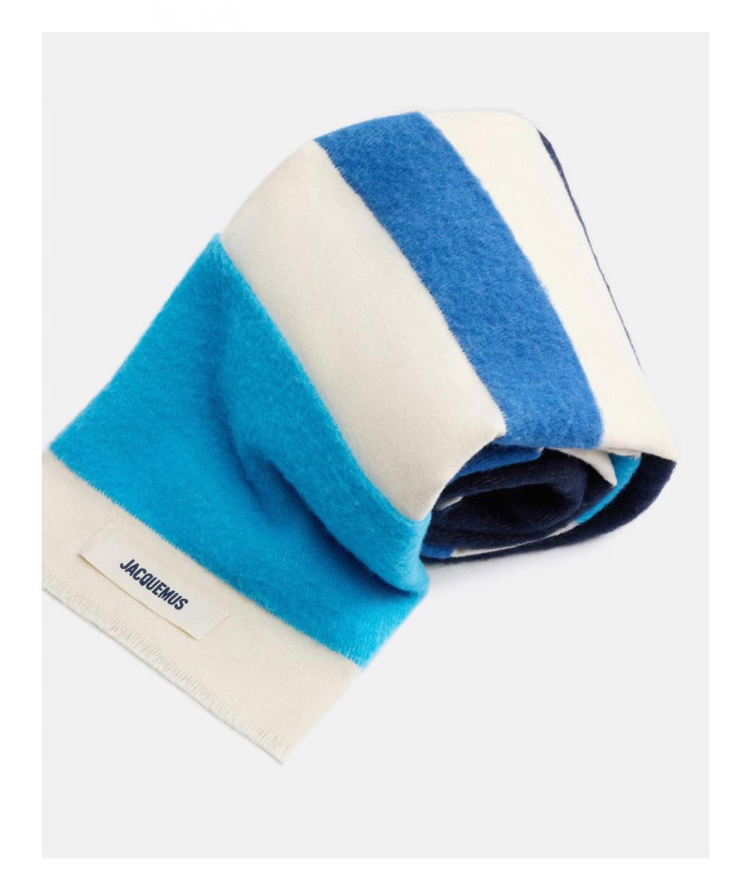 JACQUEMUS Синий шарф, фото 2