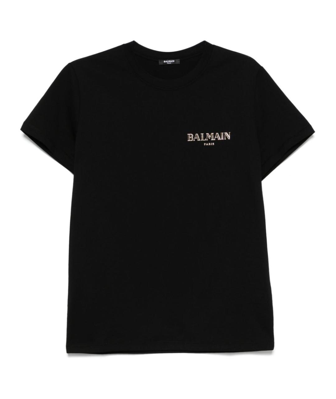 BALMAIN Черная футболка, фото 1
